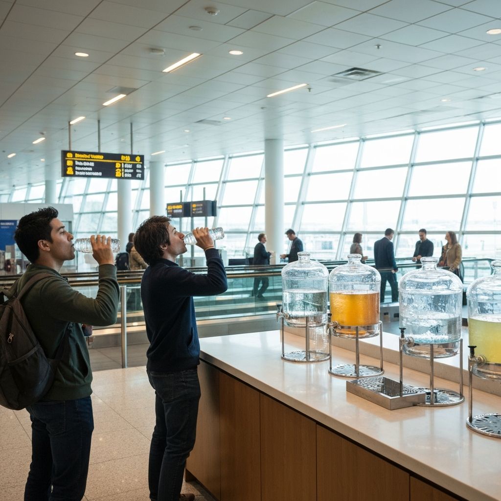 Hydration elements including water and fresh citrus