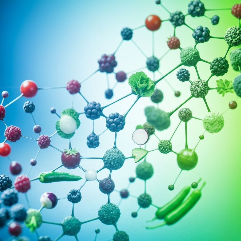 Antioxidant-rich colorful foods and fresh produce